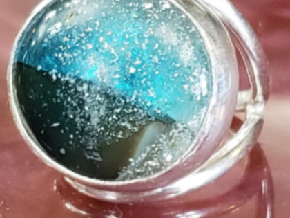 Turquoise Cremation Ring