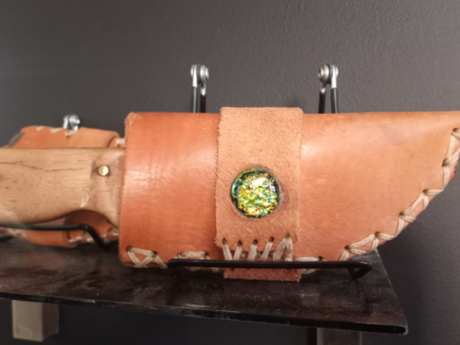 Knife with Sheath and Infused Memory Stone