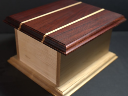 Large Wooden Urn (Bloodwood and Maple)