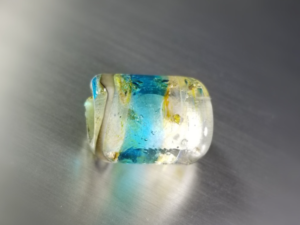 Cremation Torch Fired Ocean Long Bead